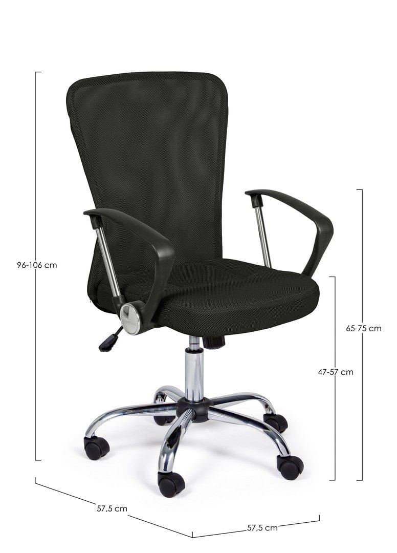 Scaun de birou ergonomic, tapitat cu stofa Brisbane, l57,5xA57,5xH96-106 cm (19)