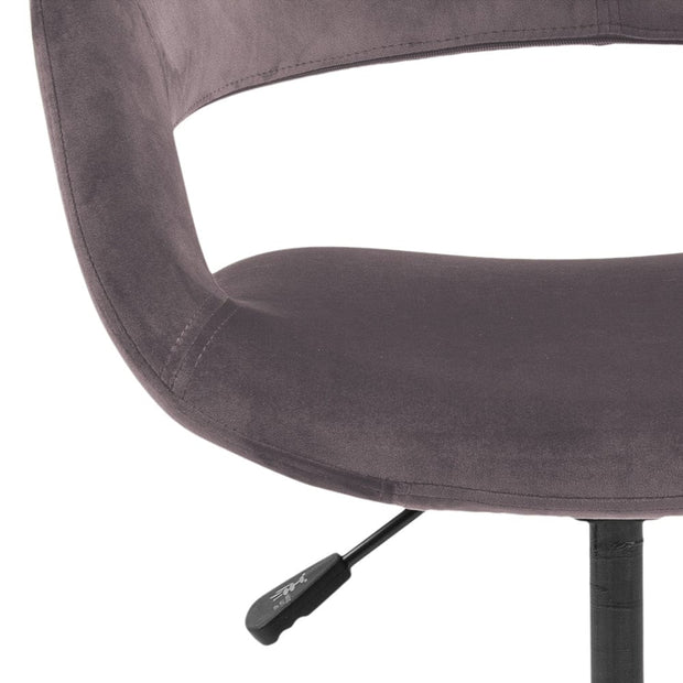 Scaun de birou ergonomic, tapitat cu stofa Grace Velvet Roz Inchis, l56xA54xH87 cm (10)