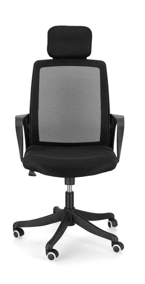 Scaun de birou ergonomic, tapitat cu stofa Laurent Negru, l59xA63,5xH114-124 cm (1)