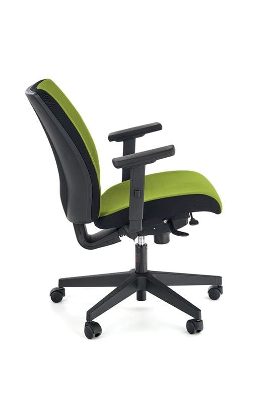 Halmar Scaun de birou ergonomic tapitat cu stofa, Pontus Verde / Negru, l68xA65xH93-108 cm