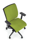 Halmar Scaun de birou ergonomic tapitat cu stofa, Pontus Verde / Negru, l68xA65xH93-108 cm