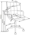 Halmar Scaun de birou pentru copii tapitat cu piele ecologica, Gonzalez II Violet, l53xA60xH98-110 cm