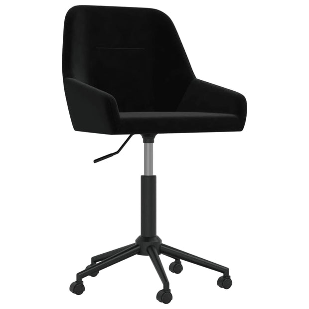 VidaXL Negru Scaun de birou pentru copii tapitat cu stofa, Arnold Velvet, l50xA51xH78-90 cm