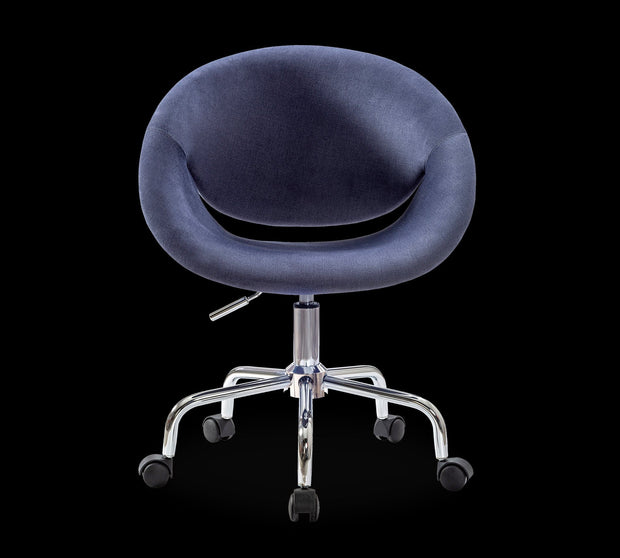 Cilek Scaun de birou pentru copii, tapitat cu stofa Relax Navy Blue, l61xA54xH88-95 cm