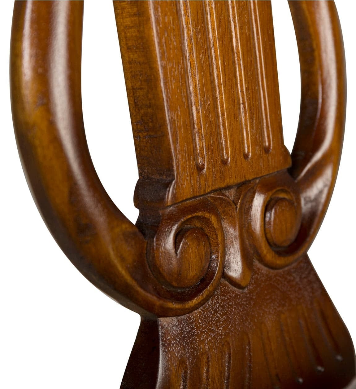 Moycor Scaun din lemn tapitat cu stofa, Vintage Ivoir / Nuc, l50xA47xH90 cm