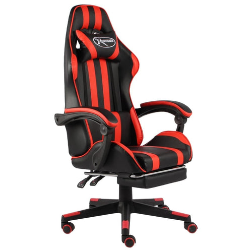 Scaun gaming tapitat cu piele ecologica, Chez Negru, l62xA69xH115-130 cm & VDXL-CHEZ