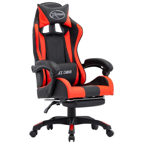 Scaun gaming tapitat cu piele ecologica, Harold Negru, l64xA65xH111,5-119 cm & VDXL-HAROLD