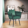 Halmar Scaun tapitat cu stofa si picioare metalice, Avalon II Velvet Verde Inchis / Negru, l67xA55xH77 cm