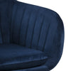 Scaun tapitat cu stofa si picioare metalice Emilia Velvet Bleumarin / Negru, l57xA61xH83 cm (9)