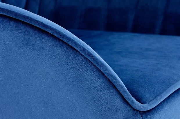 Scaun de bar tapitat cu stofa si picior metalic, Hoku-103 Velvet Albastru Inchis / Negru, l55xA55xH92-114 cm (6)