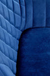 Scaun de bar tapitat cu stofa si picior metalic, Hoku-103 Velvet Albastru Inchis / Negru, l55xA55xH92-114 cm (8)