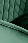 Scaun de bar tapitat cu stofa si picior metalic, Hoku-103 Velvet Verde Inchis / Negru, l55xA55xH92-114 cm (8)