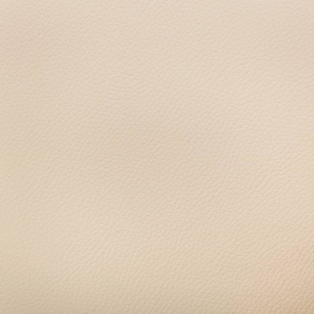 Scaun de birou tapitat cu piele ecologica, Xander Crem / Natural, l59,5xA58xH66-74 cm (5)