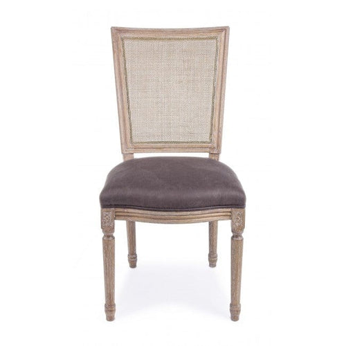 Set 2 scaune din lemn de frasin, cu sezut tapitat cu stofa Liliane Maro, l48xA65xH96 cm (1)