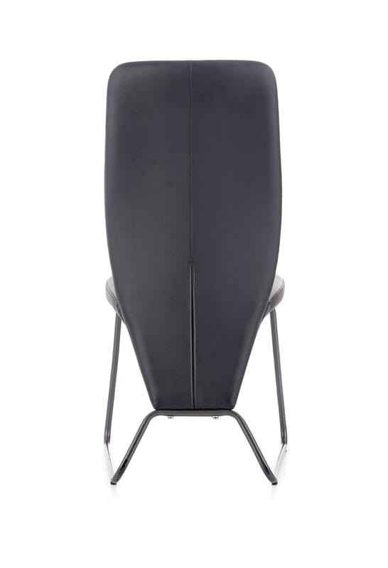 Scaun tapitat cu piele ecologica si picioare metalice Kai-300 Negru / Gri / Grafit, l46xA59xH96 cm (6)