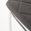 Scaun tapitat cu stofa, cu picioare metalice Kai-309 Gri inchis / Crom, l43xA57xH97 cm (7)