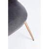 Scaun tapitat cu stofa, cu picioare metalice Tanya Gri inchis / Auriu, l49xA55xH77 cm (3)