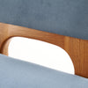 Scaun tapitat cu stofa si picioare din lemn, Wency Velvet Turcoaz / Stejar, l43xA56xH91 cm (9)