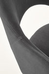 Scaun tapitat cu stofa si picioare metalice, Kai-364 Velvet Gri / Negru, l55xA55xH88 cm (8)