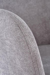 Scaun tapitat cu stofa si picioare metalice, Kai-445 Gri / Negru, l49xA58xH87 cm (9)