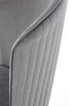 Scaun tapitat cu stofa si picioare metalice, Kai-446 Velvet Gri / Negru / Auriu, l51xA55xH86 cm (10)