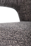 Scaun tapitat cu stofa si piele ecologica, cu picioare metalice, Kai-441 Gri / Negru, l50xA62xH92 cm (9)