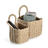 Set 2 cosuri pentru depozitare si organizare, din hartie, Mesh 1H Natural, L15xl15xH15 / L12xl12xH13 cm (1)