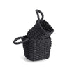 Set 2 cosuri pentru depozitare si organizare, din hartie, Mesh 1H Negru, L15xl15xH15 / L12xl12xH13 cm