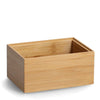 Set 2 cutii pentru depozitare, din bambus si MDF, Bamboo Large Natural, L17xl12xH8 / L17xl12xH4 cm (3)