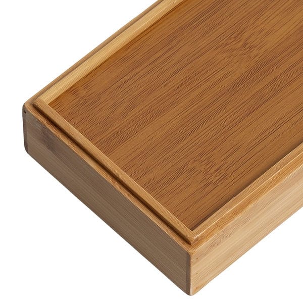 Set 2 cutii pentru depozitare, din bambus si MDF, Bamboo Large Natural, L17xl12xH8 / L17xl12xH4 cm (5)