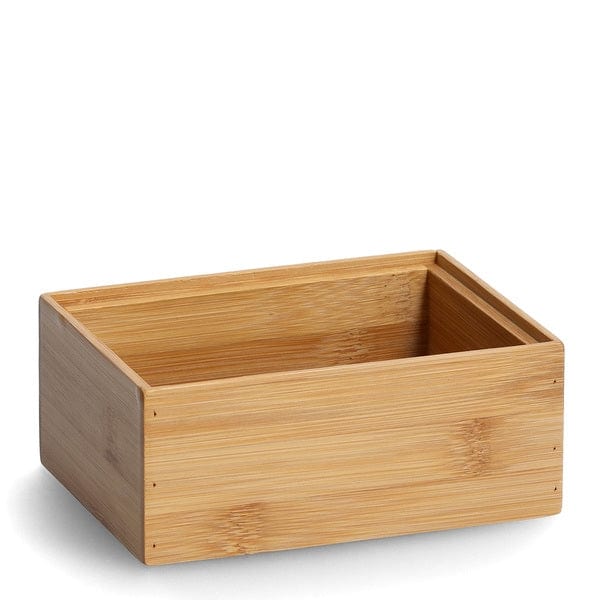 Set 2 cutii pentru depozitare, din bambus si MDF, Bamboo Small Natural, L14,5xl11xH6 / L14,5xl11xH4 cm (3)