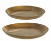 Set 2 platouri decorative din aluminiu, Hammel Round Auriu, Ø40xH4,5 / Ø35xH4 cm