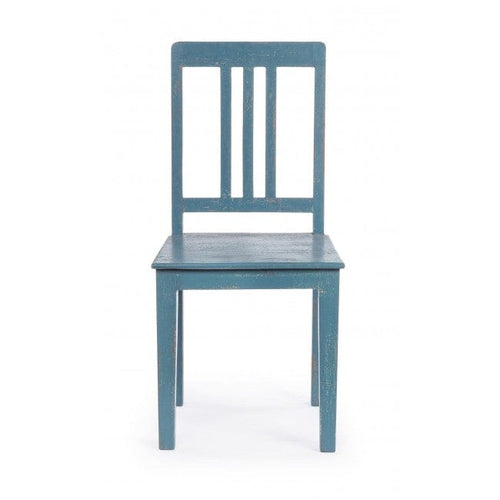 Bizzotto Set 2 scaune din lemn de mango Avignon Air Force Albastru, l45xA45xH95 cm