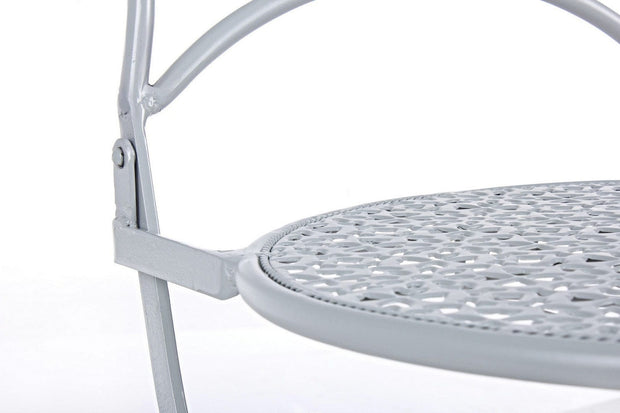 Bizzotto Set 2 scaune pliabile de gradina / terasa din metal Marlene Gri, l40xA40xH94 cm
