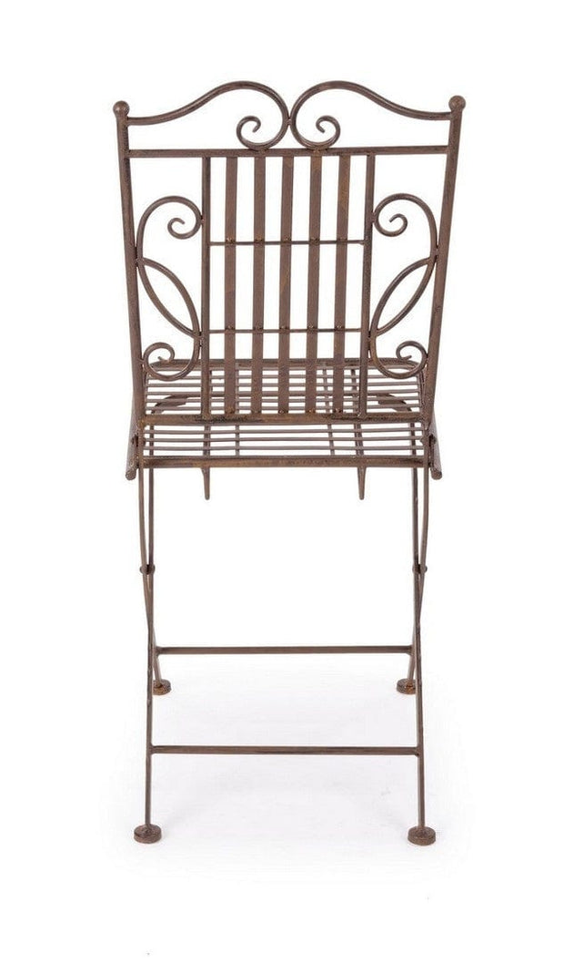 Bizzotto Set 2 scaune pliabile de gradina / terasa din metal Melanie Maro, l38xA51xH92 cm