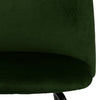 Set 2 scaune tapitate cu stofa si picioare metalice, Louise Velvet Verde / Negru, l49,5xA54xH80,5 cm (6)