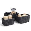 Set 3 cosuri pentru depozitare si organizare, din hartie, Mesh Negru, L24xl18xH13 / L21xl15xH11 / L18xl12xH9 cm (1)