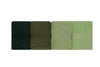 Set 4 prosoape baie din bumbac, Rainbow Verde, 50 x 90 cm (1)