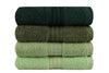 Set 4 prosoape baie din bumbac, Rainbow Verde, 50 x 90 cm (2)