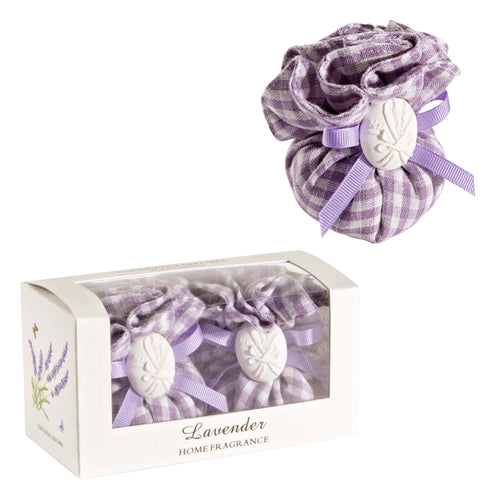 Set aromaterapie, 2 piese, Lavender Alb / Mov, L15xl6,5xH7 cm