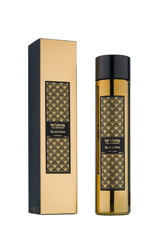 Ladenac Set aromaterapie cu betisoare din ratan, 750 ml, Oud Dorado Black