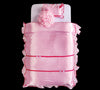 Set cuvertura pat copii si 2 perne decorative Lady Pink & CLKTR-SET-CUVERTURA-LADY-PINK