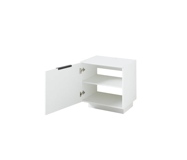 Innostyle Set de mobila living din pal si MDF, 5 piese Madeline Alb / Grafit