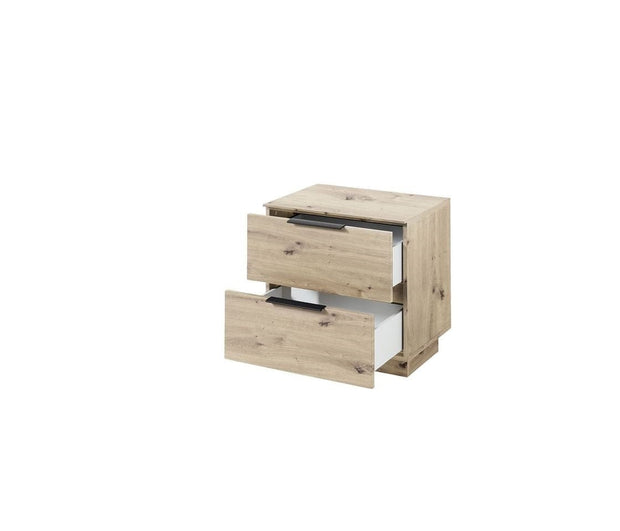 Innostyle Set de mobila living din pal si MDF, 5 piese Madeline Alb / Stejar