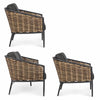 Set mobilier pentru gradina / terasa, Maribela Antracit / Natural, canapea 3 locuri + 2 fotolii (7)