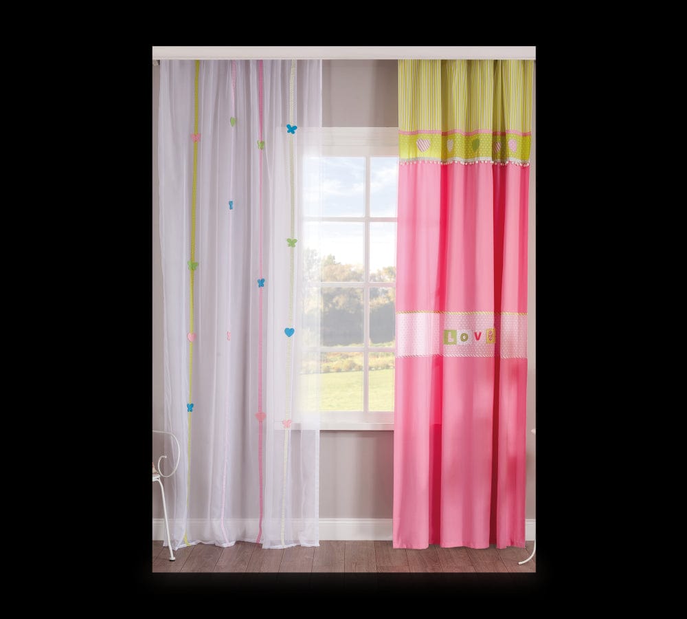 Set perdea si draperie pentru copii Love Multicolour (1)