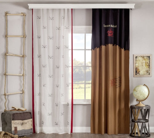 Cilek Set perdea si draperie pentru copii, Pirate Multicolor