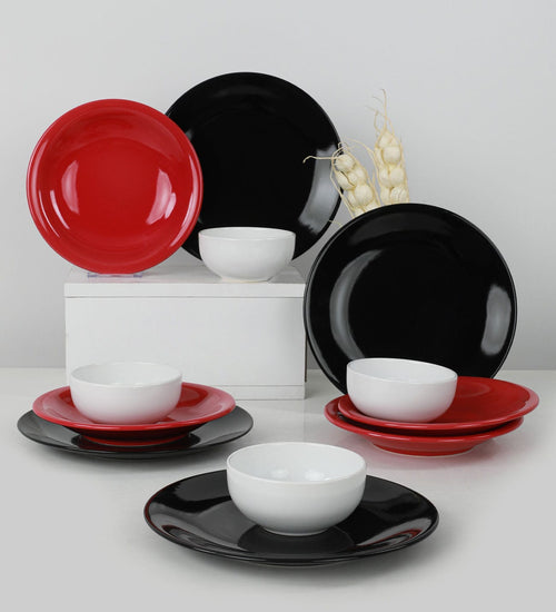 Set vesela din ceramica, Tyo Multicolor, 12 piese