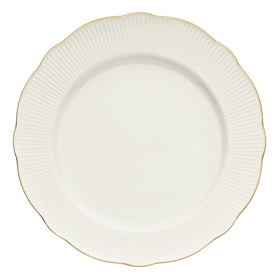 Asir Set vesela din portelan, Bainy Dinner Alb / Auriu, 24 piese