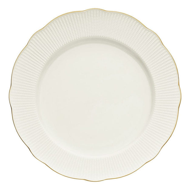 Asir Set vesela din portelan, Bainy Dinner Alb / Auriu, 24 piese